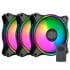 Kit 3 Cooler Fan CoolerMaster Master Fan MF120 Halo 120mm RGB 5V c/ Controladora