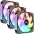 Kit 3 Cooler Fan Cougar Apolar Reverse Preto 120mm ARGB