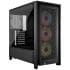 Gabinete Corsair 4000D RS Preto Lateral Vidro c/ 3 Coolers RS ARGB