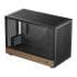 Gabinete DeepCool CH260 Wood Preto Lateral Vidro Mini ITX